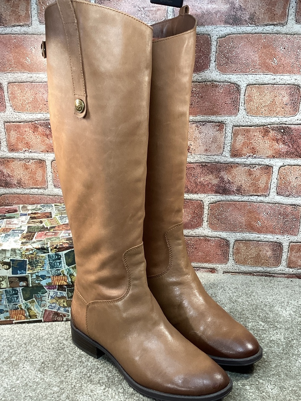 Sam Edelman womens Penny leather riding boots size 7.5